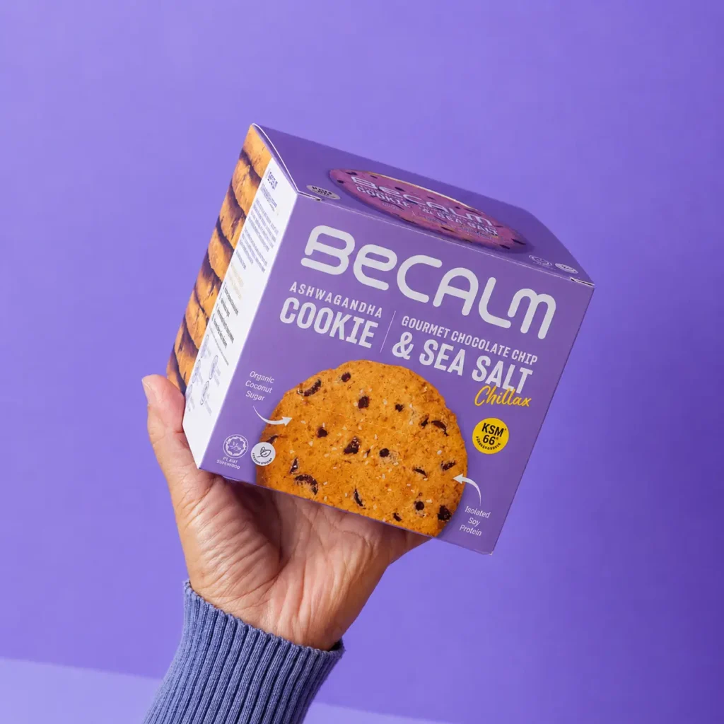 BeCalm Chillax Chocolate Chip Sea Salt Cookie Box